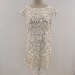 JAX Crochet Lined Mini Dress